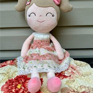 Gloveleya 17.5” Plush Baby Doll Ballerina Toy Soft Lace Dress 17.5” L